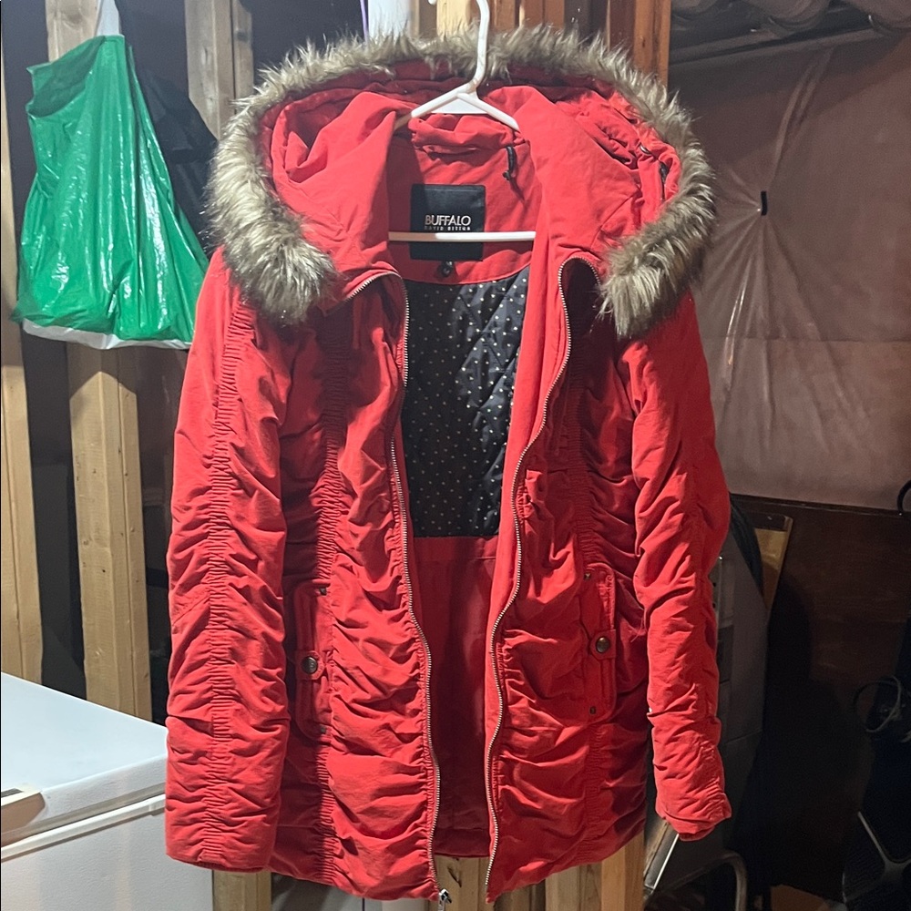 Buffalo David Bitton Women's Scarlet Ski Jacket with Fur Hood